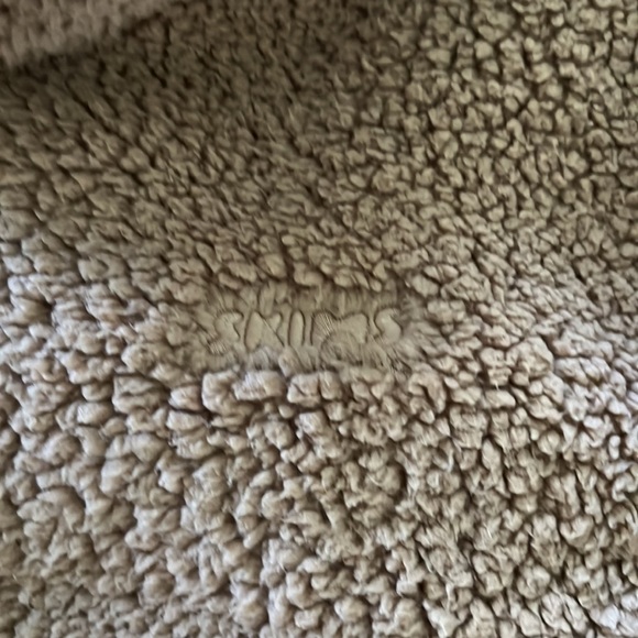 SKIMS NWT Teddy Zip Up Crop Jacket in Tigers Eye XL - Picture 4 of 6